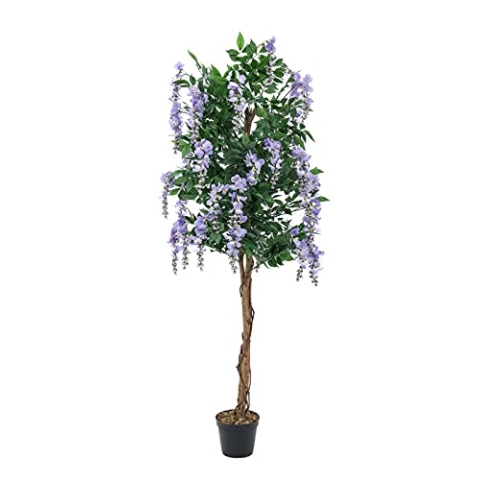 EUROPALMS Goldregenbaum, Kunstpflanze, violett, 150cm