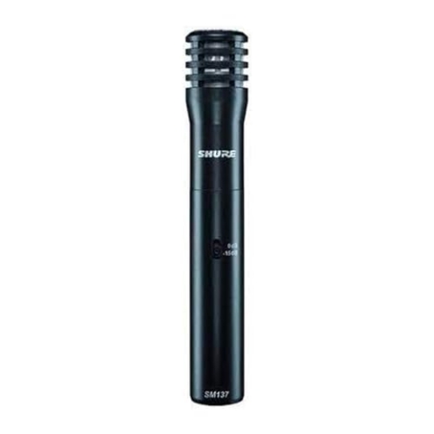 Shure SM137 Kleinmembran-Kondensatormikrofon für Instrumente, mit Nierencharakteristik, extrem dünner Membran und Class-A-Vorverstärker