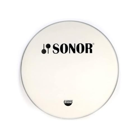 Sonor BassDrum Frontfell PW22 BL, 22", weiß aufgeraut, mit Logo