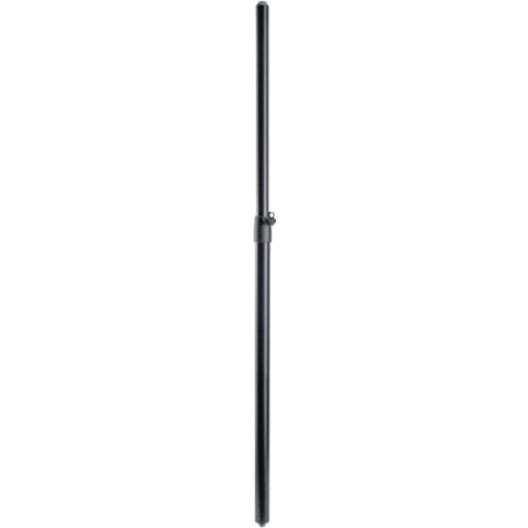 K&M 26739 Verbindungsrohr für Soundsystem, Stahl mit M20 Gewinde, max. Höhe 1,79m, max. Belastung: 35kg, schwarz