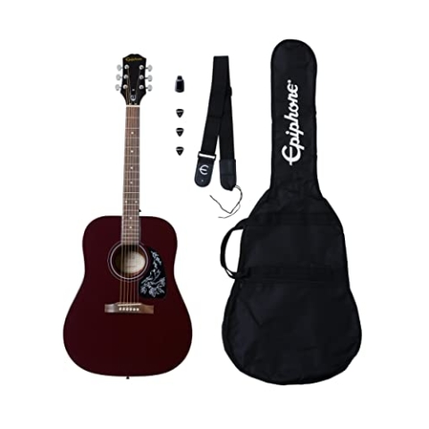 Epiphone Starling Acoustic Player Pack Wine Red - Westerngitarre