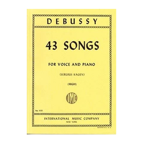 Claude Debussy-43 Melodie (Fr.) (Kagen)-BOOK