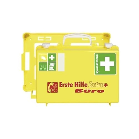 Erste-Hilfe-Koffer EXTRA+ SN-CD gelb plus mit Füllung nach Ö-Norm Z 1020-1