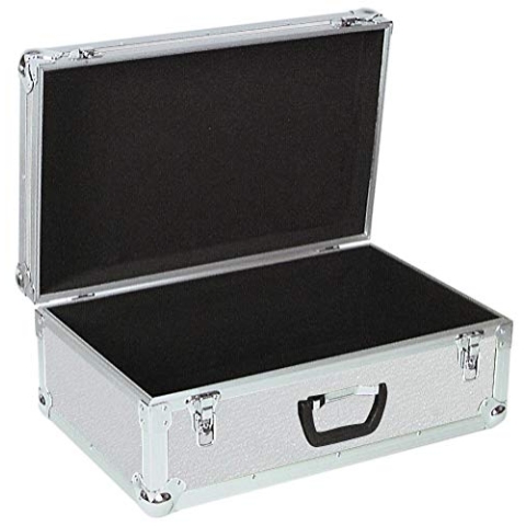 ROADINGER Universal-Koffer-Case Tour Pro alu | Flightcase Tour Pro | Schaumstoffgepolsterter Innenraum