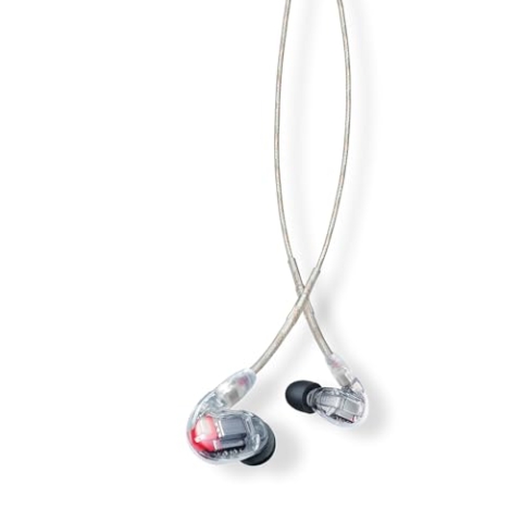 Shure SE846-CL Professionellen Ohrhörer mit Sound-Isolating-Design, Vier High-Definition-MicroDrivern und transparentem Kabel mit 3,5-mm-Klinken für definierte Höhen und echte Subwoofer-Leistung