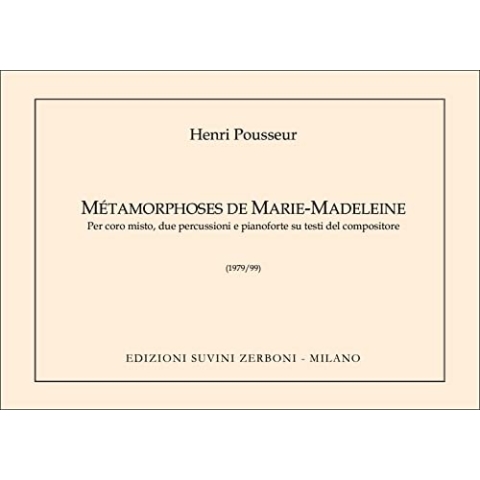 Henri Pousseur-Metamorphoses-Mixed Choir-SCORE