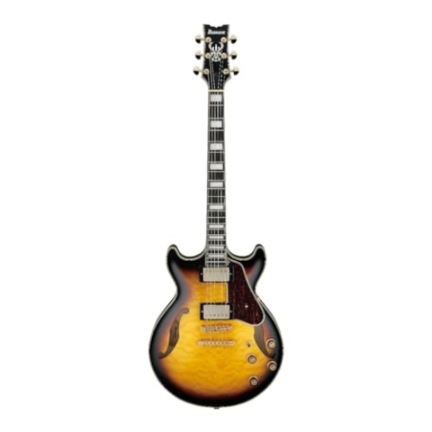 Ibanez Artcore Expressionist AM93QM-AYS Antique Yellow Sunburst - Halbakustik Gitarre
