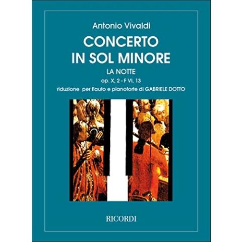 VIVALDI - Concierto en Sol menor (RV439) "La Notte" para Flauta y Piano