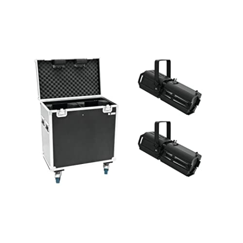 EUROLITE Set 2x LED PFE-100 RGBW + Case | 2x PRO-Profil-Scheinwerfer mit 100-W-4in1-LED inklusive PRO Flightcase