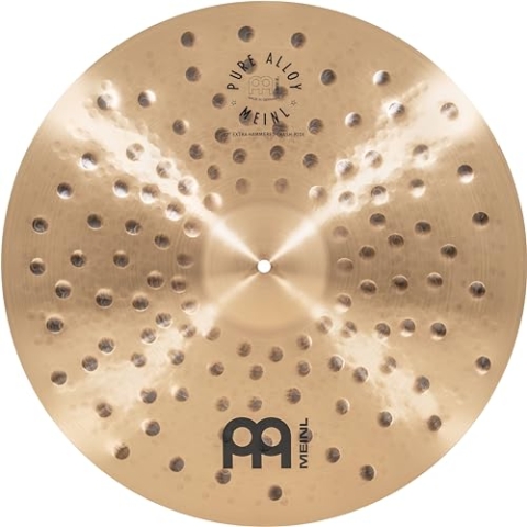 Meinl Cymbals Pure Alloy Traditional 55.9 cm Extra Hammered Crash-Ride — Made in Germany, 2 Jahre Garantie (PA22EHCR)