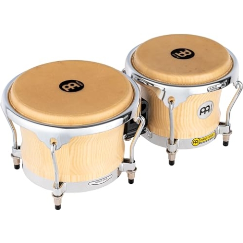 Meinl Percussion CS400AWA-M Bongos, Free Ride Collection Series, american white ash