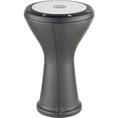 Meinl Percussion Aluminium Series Doumbek - Mittelgroße Handtrommel - Synthetisches Fell - Durchmesser 8,5 Zoll - Aluminium, Schwarz (HE-3000)