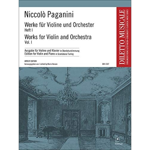 Niccolò Paganini-Werke für Violine und Orchester mit Skordatur-PIANO REDUCTION