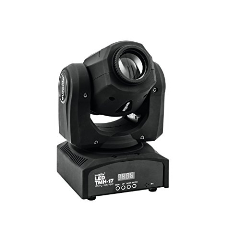 Eurolite LED TMH-17 Moving-Head Spot | Handliches Spotlight mit 30-Watt-LED, Gobos und Farbrad | 7 dichroitische Farben plus weiß | Strobe-Effekt mit variabler Geschwindigkeit | Manueller Fokus