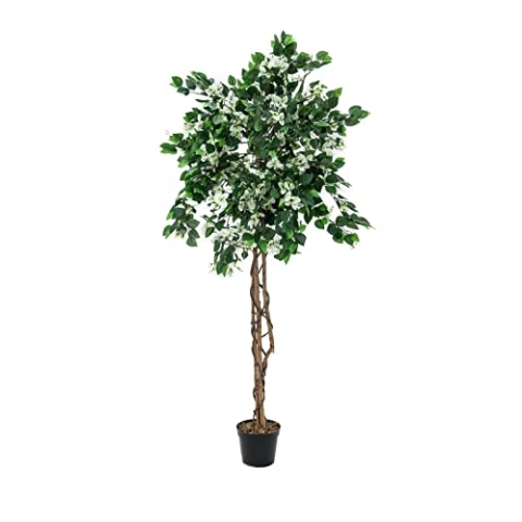 EUROPALMS Bougainvillea, artificial plant, white, 180cm