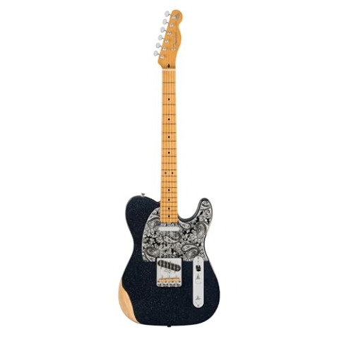 Fender Brad Paisley Road Worn MN Black Sparkle - E-Gitarre