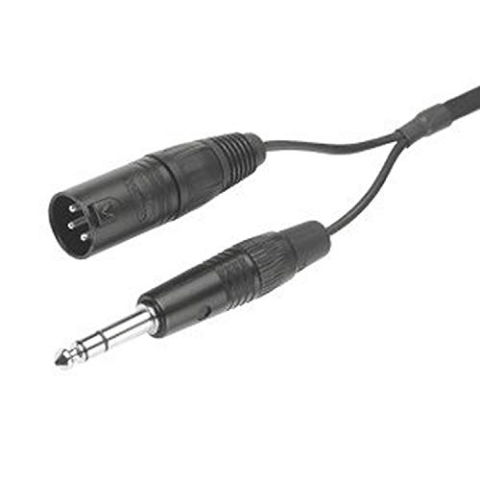 beyerdynamic K190.40-1.5 Verbindungskabel für DT 190 Serie Headsets, 3-poliger XLR-Stecker und 1/4 Zoll Stereo-Klinke, 1,5 m