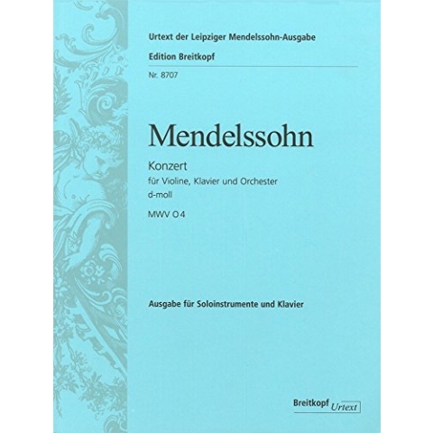 Konzert d-moll - Violin, Piano and String Orchestra - Klavierauszug
