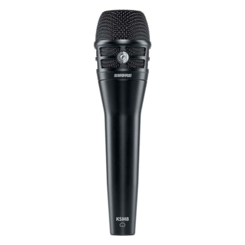 Shure KSM8 schwarz dualdyne Stimme Mikrofon mit 2 Membranen, dynamisch