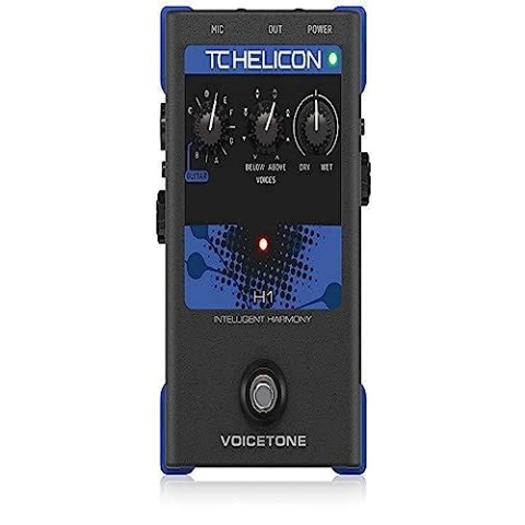 TC Helicon VOICETONE H1 Single-Button Stompbox für realistische gitarrengesteuerte Stimmharmonie