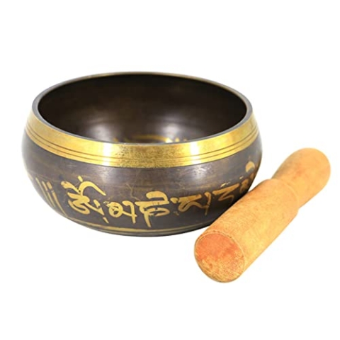 YUNVJIG Chanting Bowl Tibetisch-nepalesisch-buddhistische Musik Singen Chakra-Therapieglocken Heilendes Yoga Tibetische Chakra-Glocken,8cm