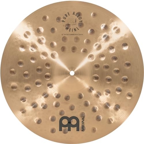 Meinl Cymbals Pure Alloy Traditional 40.6 cm Extra Hammered Crash — Made in Germany, 2 Jahre Garantie, (PA16EHC)