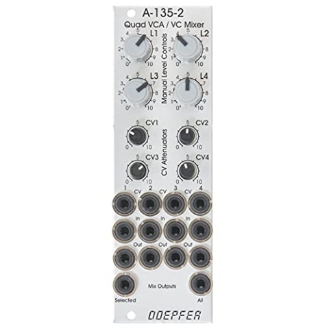 Doepfer A-135-2 Mini Quad VCA/VC Mixer - Mixer Modular Synthesizer