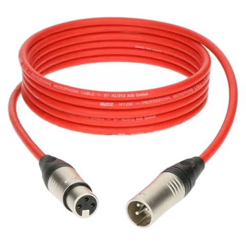 Klotz M1K3FM0750 Mikrofonkabel rot 7,5 m - Mikrofonkabel