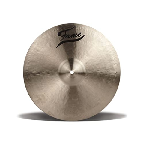 Fame Masters 15 Zoll B20 Light Crash Becken, Handgehämmert, Traditional Finish, Thin Stärke, Ausgewogener warmer explosiver Sound