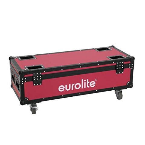 Roadinger Flightcase mit Rollen für 4 x Eurolite LED Umbrella | Wandstärke 7 mm | Größe 1040 x 430 x 410 mm
