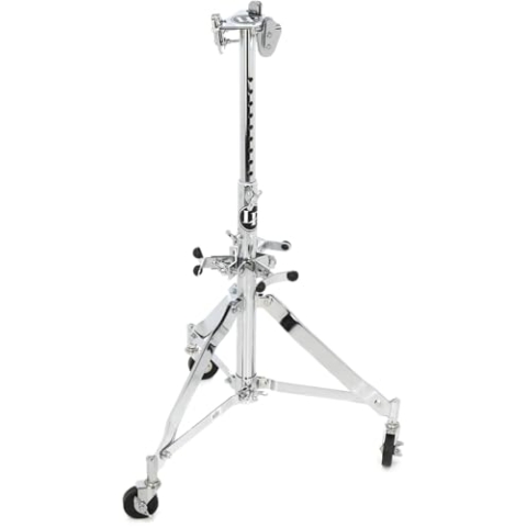 LP Latin Percussion LP291 Congaständer Triple Slide Mount, robust, höhenverstellbar, klappbar, arretierbare Rollen, Mounting Brackets