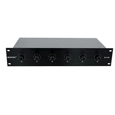 Omnitronic 80711338 ELA 6S-Zonen LS-Regler (30 Watt) schwarz