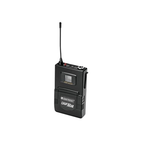 OMNITRONIC UHF-502 Taschensender 823-832MHz, inkl. Lavalier (CH B orange)
