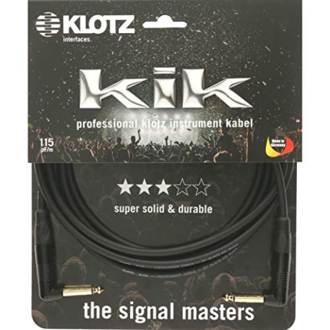 Klotz KIKKG3.0RRSW Instrumentenkabel 3 m - Instrumentenkabel