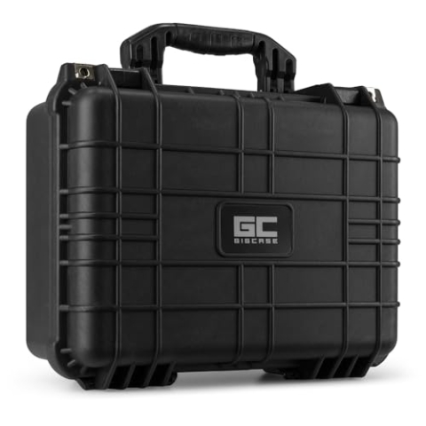 Power Dynamics GIGCase8, Universal Hard Case Kamera Koffer Schaumstoff, DJ Koffer, Foto Koffer, Schutzkoffer, DJ Universalkoffer, Wasserdichter Koffer, Transportkoffer mit Schaumstoff, Schwarz