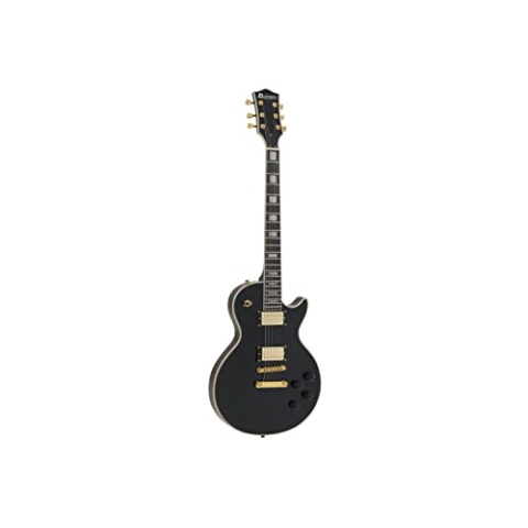 Dimavery 26215156 E-Guitar, Black/Gold