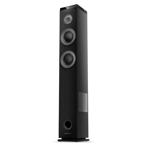 Energy Sistem Tower 5 MAX (100 W, Bluetooth, True Wireless, USB/SD und FM-Radio) (schwarz)