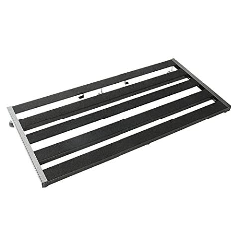 Fame Pedalboard, Board aus pulverbeschichtetem Aluminium mit 5 Streben für 12 Effektpedale, Gigbag mit Zubehörfach, Spaceboard 80