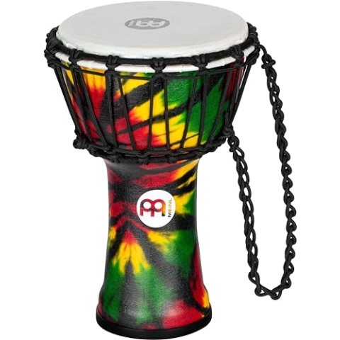 Meinl Percussion JRD Djembe Musikinstrument - Sehr kleine Handtrommel - Reiseinstrument - Durchmesser 7 Zoll - Kunststoff, Mehrfarbig (JRD-TD)