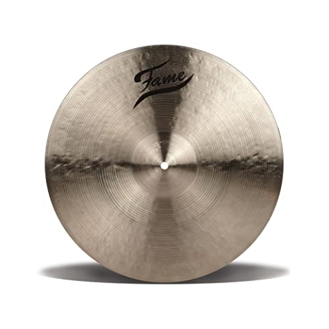 Fame Masters B20 Crash 16", Handgehämmertes Becken, Türkei, Medium Stärke, Ausgewogener Warmer Sound, Traditionelles Finish, Hochwertige B20 Bronze Legierung