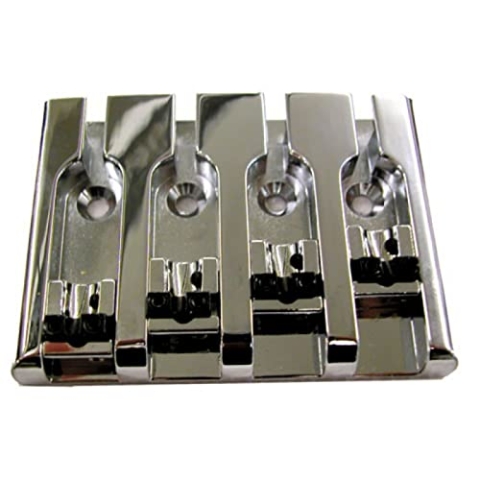 Göldo 3-D Bass Bridge 4-String Chrom - Bass-Ersatzteil