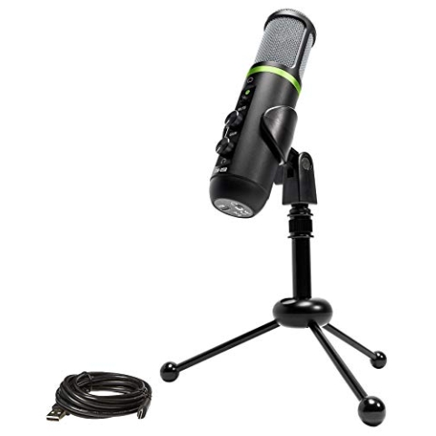 Mackie EM-USB Sprach-Mikrofon Kabelgebunden, Schwarz
