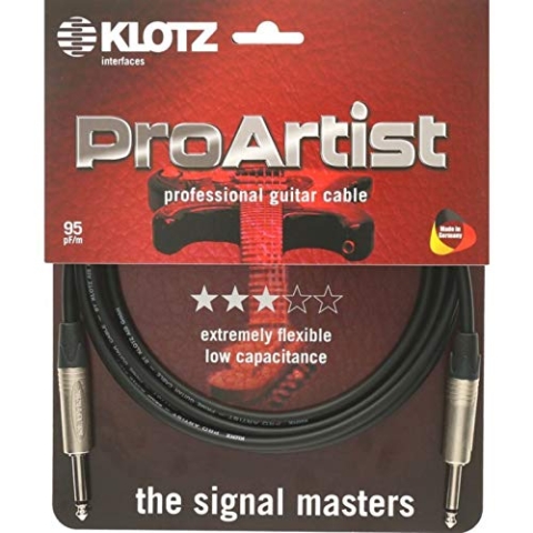 Klotz Klotz Pro Artist 9M Neutrik Instrumentenkabel schwarz