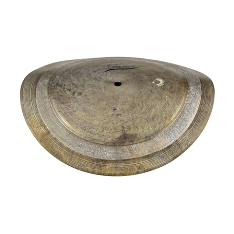Fame Clapper Smash Stack 14", Handgehämmertes B20 Bronze Becken-Set, Natural Finish, Thin, Moderner Clap-Sound, Soundoptimierung, Einzeln Verwendbar