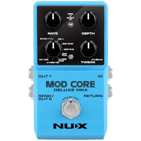 NU-X | Mod Core Deluxe mkII Pedal mit neuen Effektmodellen, Signal- und Routing-Optionen