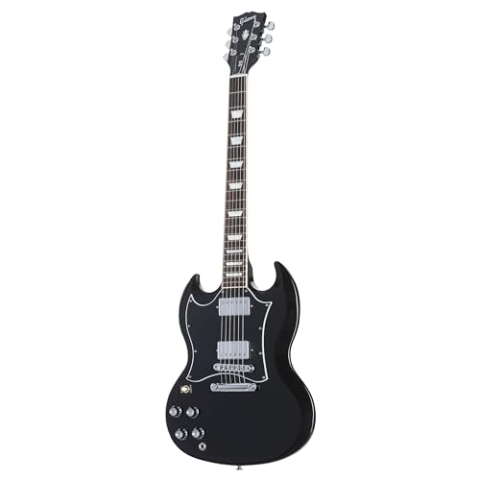SG Standard Ebony Lefthand - E-Gitarre für Linkshänder