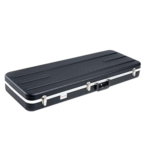 Fame Deluxe ABS E-Gitarrenkoffer, Robust, Abschließbare Mittelschnalle, Plüsch-Innenfutter, Großes Zubehörfach, Ideal für Fame Forum, T-Style, ST-Style Gitarren