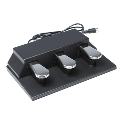 Fame TP-100 Triple Pedal, Sustain Pedal, kompatibel mit SP-15 & KeymaXX SP-1