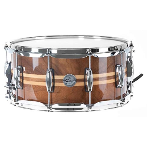 Gretsch Drums Full Range Series S1-6514W-MI Snare (35,6 x 16,5 cm), Walnussholz, mit Ahorn-Inlay)
