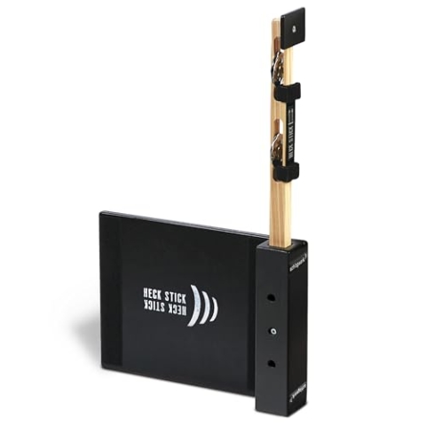 Schlagwerk HECK1 Heck Stick - Cajon Erweiterung - Add-on für Drumbox ähnlich HiHat - passt für jede Sitztrommel - Mit eingebautem Front-Clapper - Mach Deine Cajon zum ultra-kompaktem Drumset!